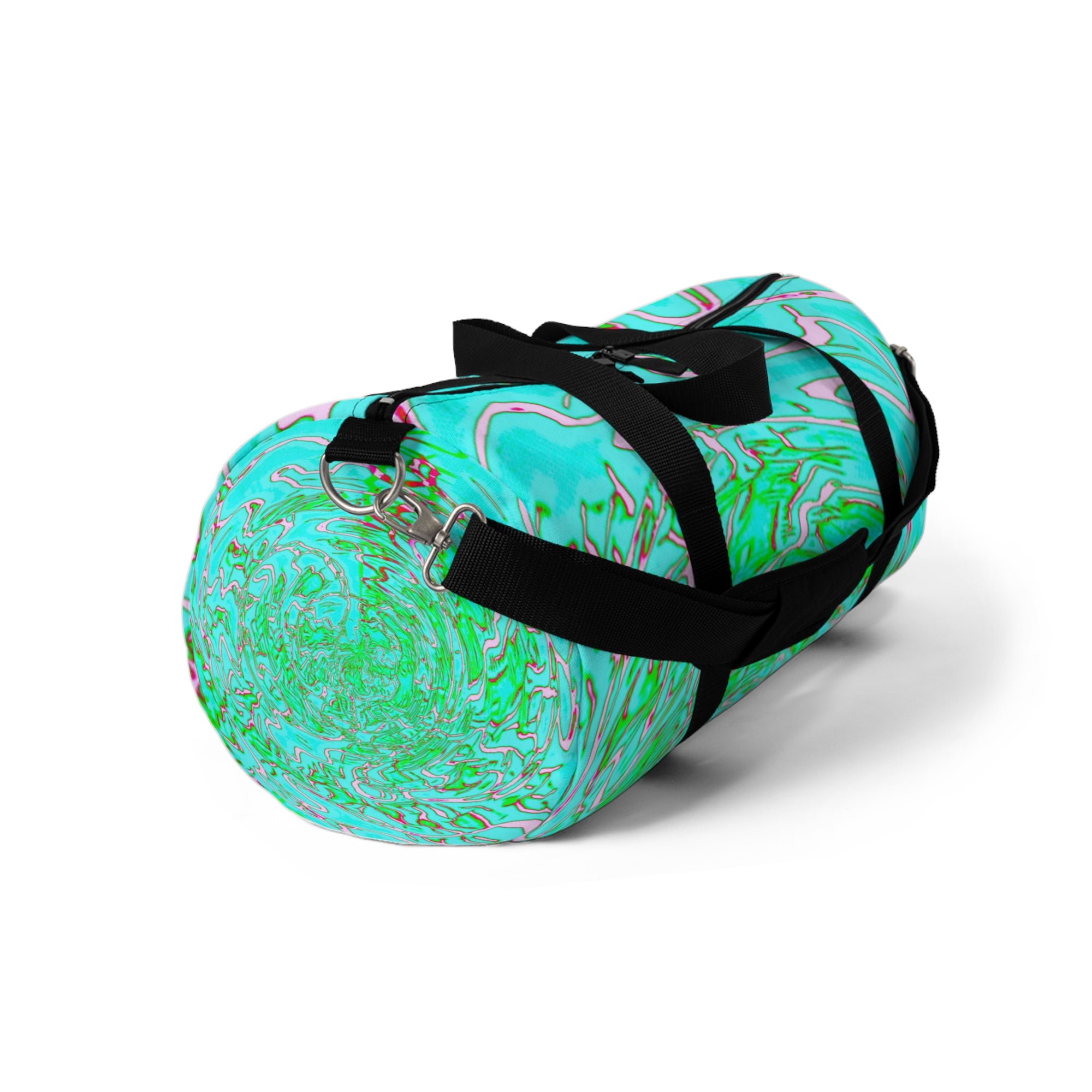 Vibrant Swirl Duffel Bag Colorful Gym and Travel Bag Sporty Weekend Tote Trendy Luggage Unique Gift for Active Friends or Fitness Lovers