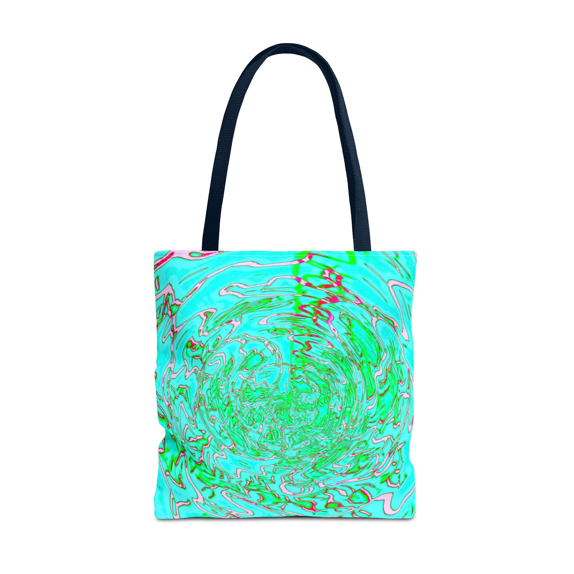 Ocean Swirl Tote Bag | Turquoise Abstract Beach Shopper
