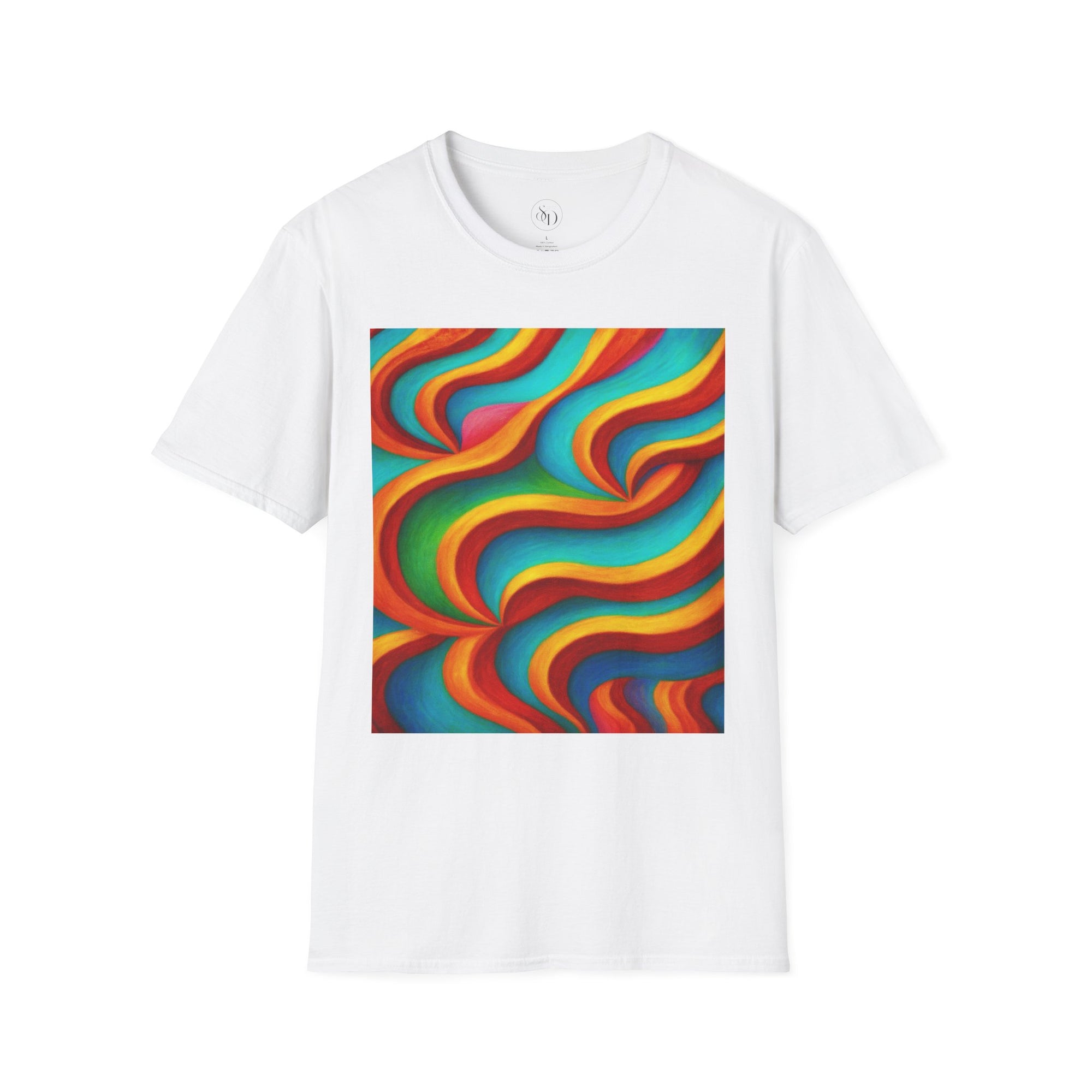 Colorful Swirl T-Shirt | Vibrant Retro Wave Tee