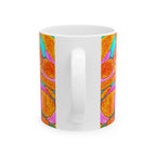 Abstract Art Mug | Colorful Ceramic Coffee Cup | Modern Aesthetic Gift