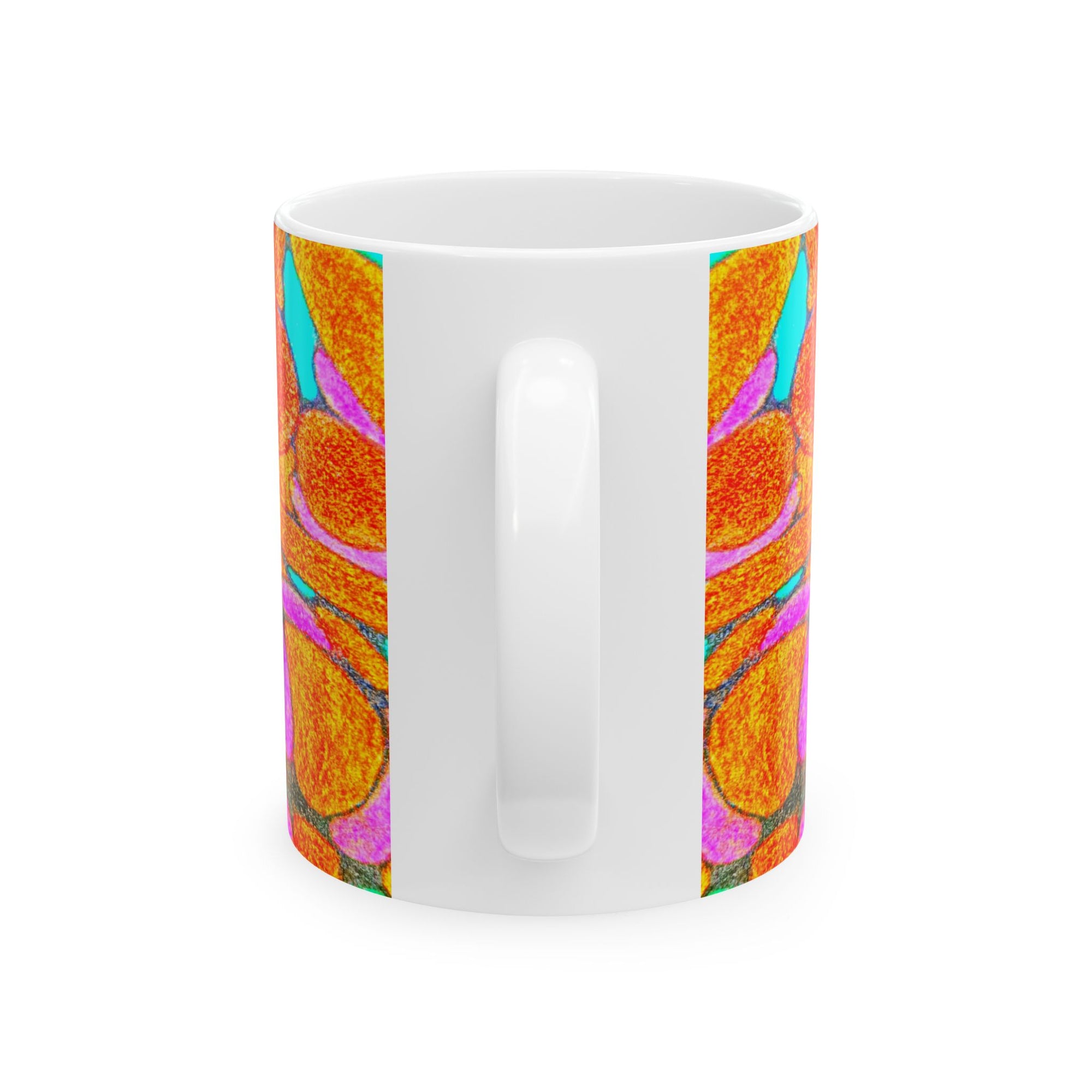 Abstract Art Mug | Colorful Ceramic Coffee Cup | Modern Aesthetic Gift