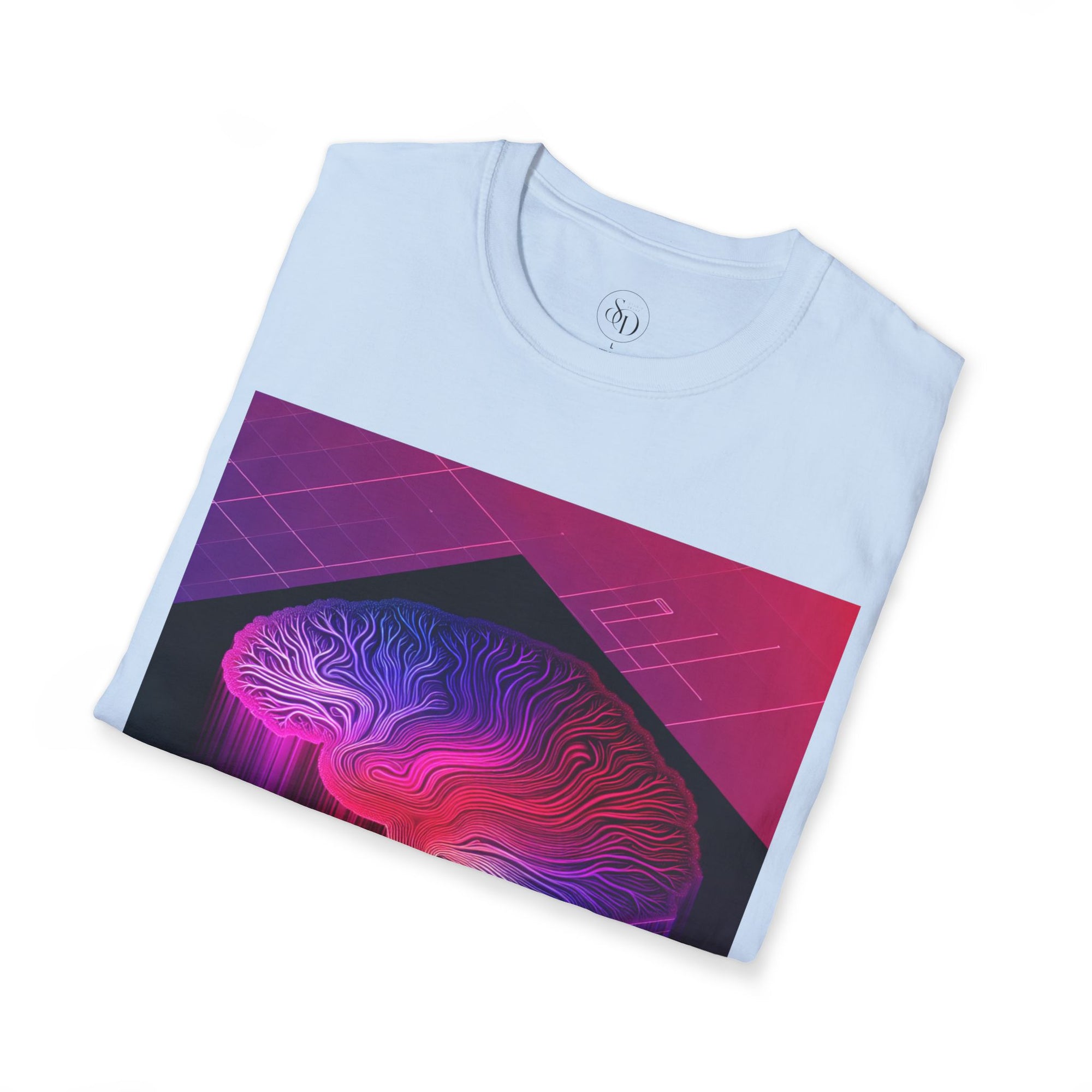 Abstract Neon Art Unisex T-Shirt | Vibrant Print on Demand Tee | Colorful Graphic Top | Modern Streetwear Shirt for Men & Women
