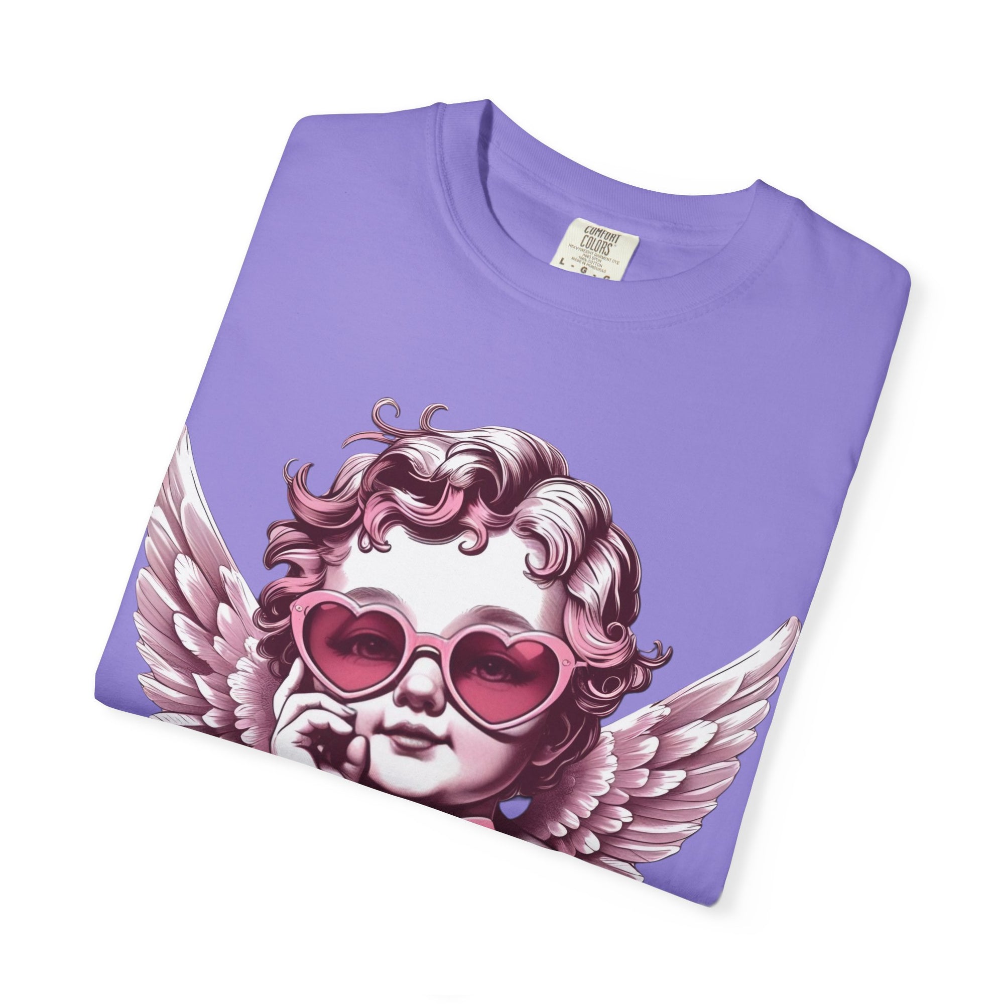 Cherub Heart Sunglasses T-Shirt | Cute Cupid Valentine Tee