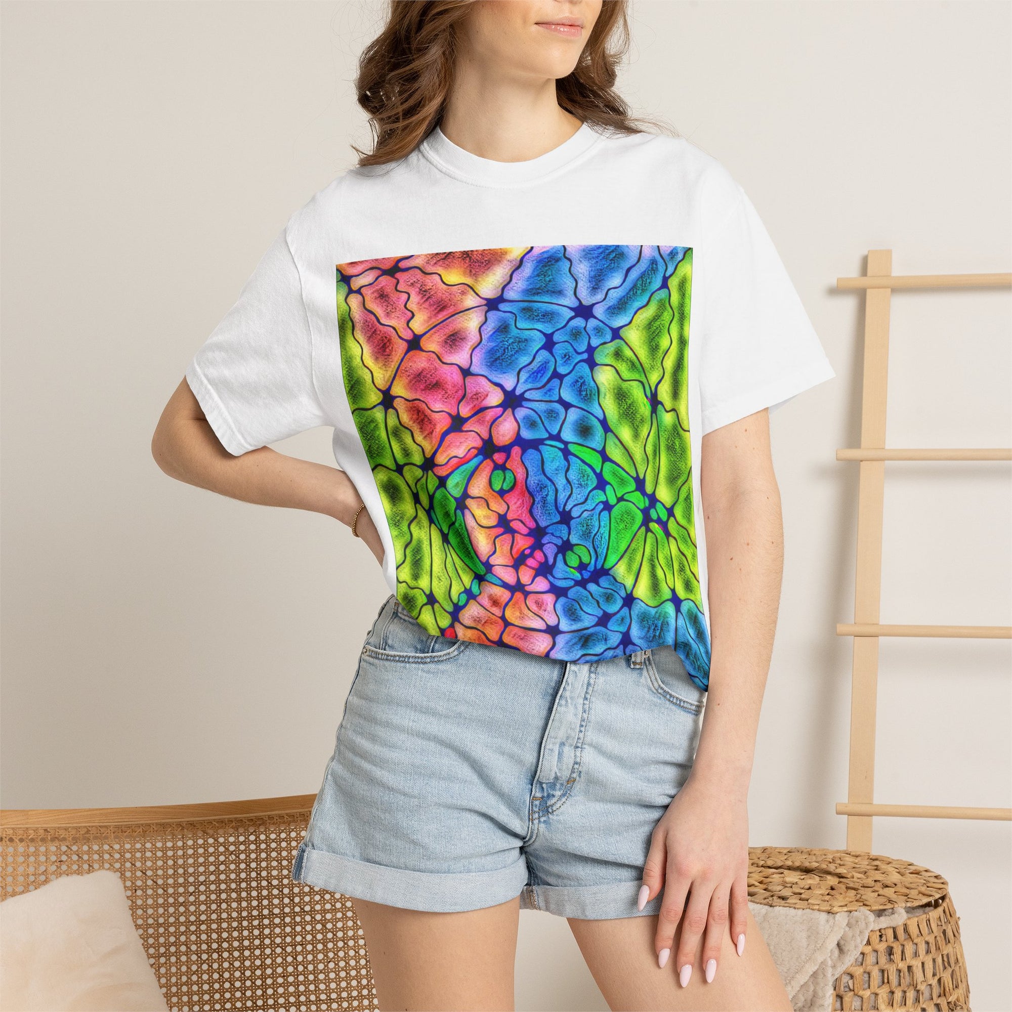 Colorful Tie Dye T-Shirt | Bright Abstract Pattern Tee