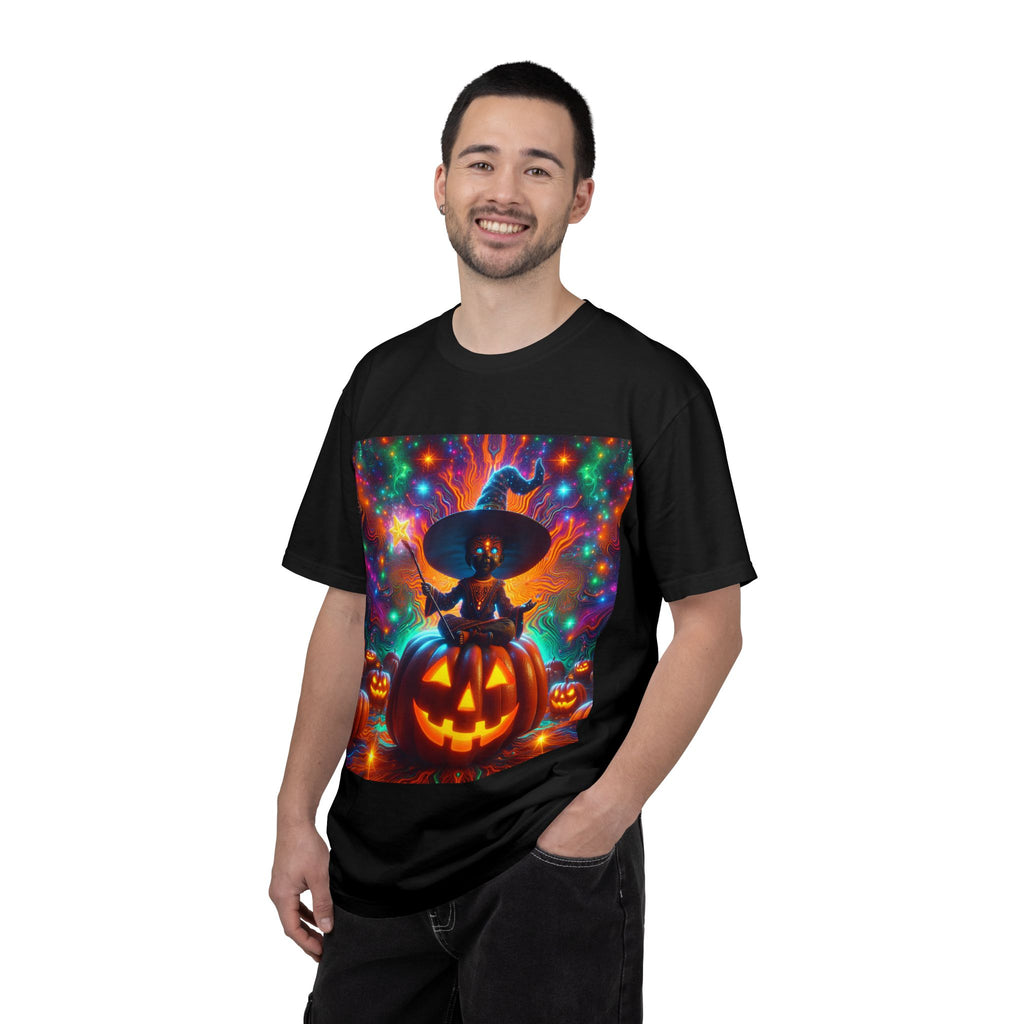 Vibrant Halloween Witch T-shirt, Unisex Casual Tee for Fall, Trick or Treat Gift, Spooky Party Wear, Witchy Style Clothing