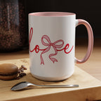 Romantic Bow Mug | Cute Valentine Coffee Cup | Coquette Style Gift