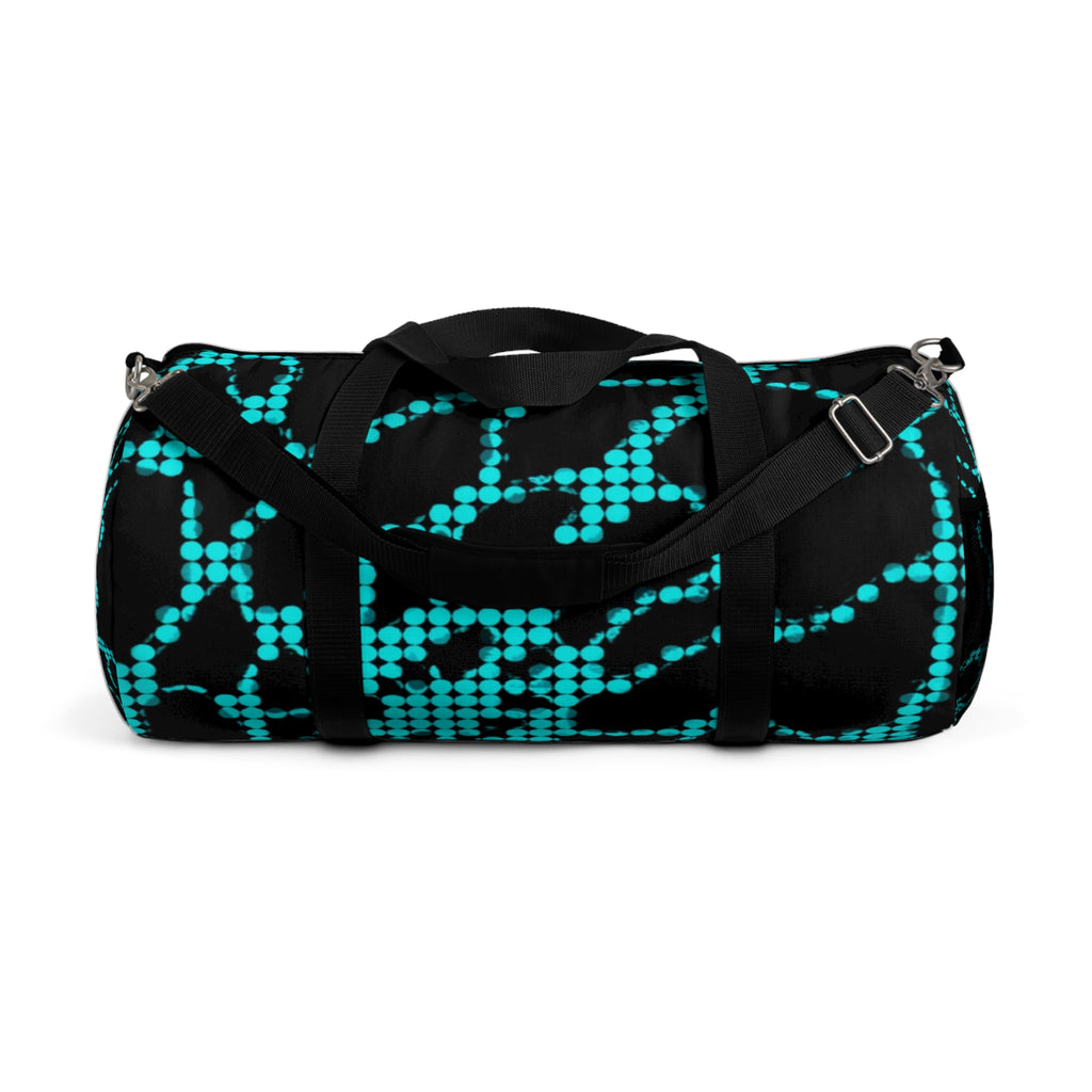 Black Pattern Duffel Bag | Urban Gym & Travel Weekender