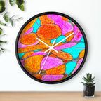 Modern Geometric Wall Clock | Colorful Pop Art Clock | Home Decor