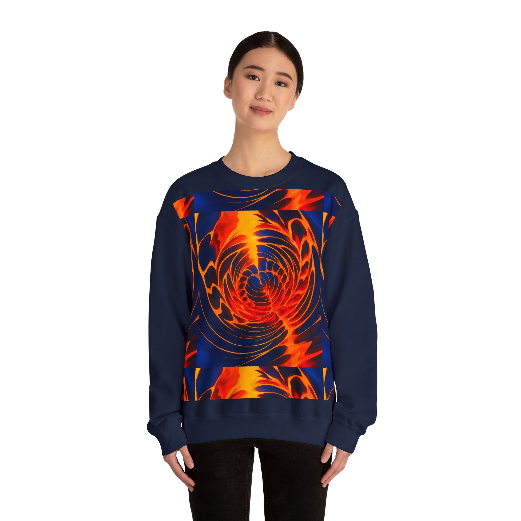 Colorful Swirl Art Sweatshirt | Unisex Graphic Crewneck