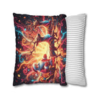 Santa Sleigh Throw Pillow | Christmas Reindeer Cushion