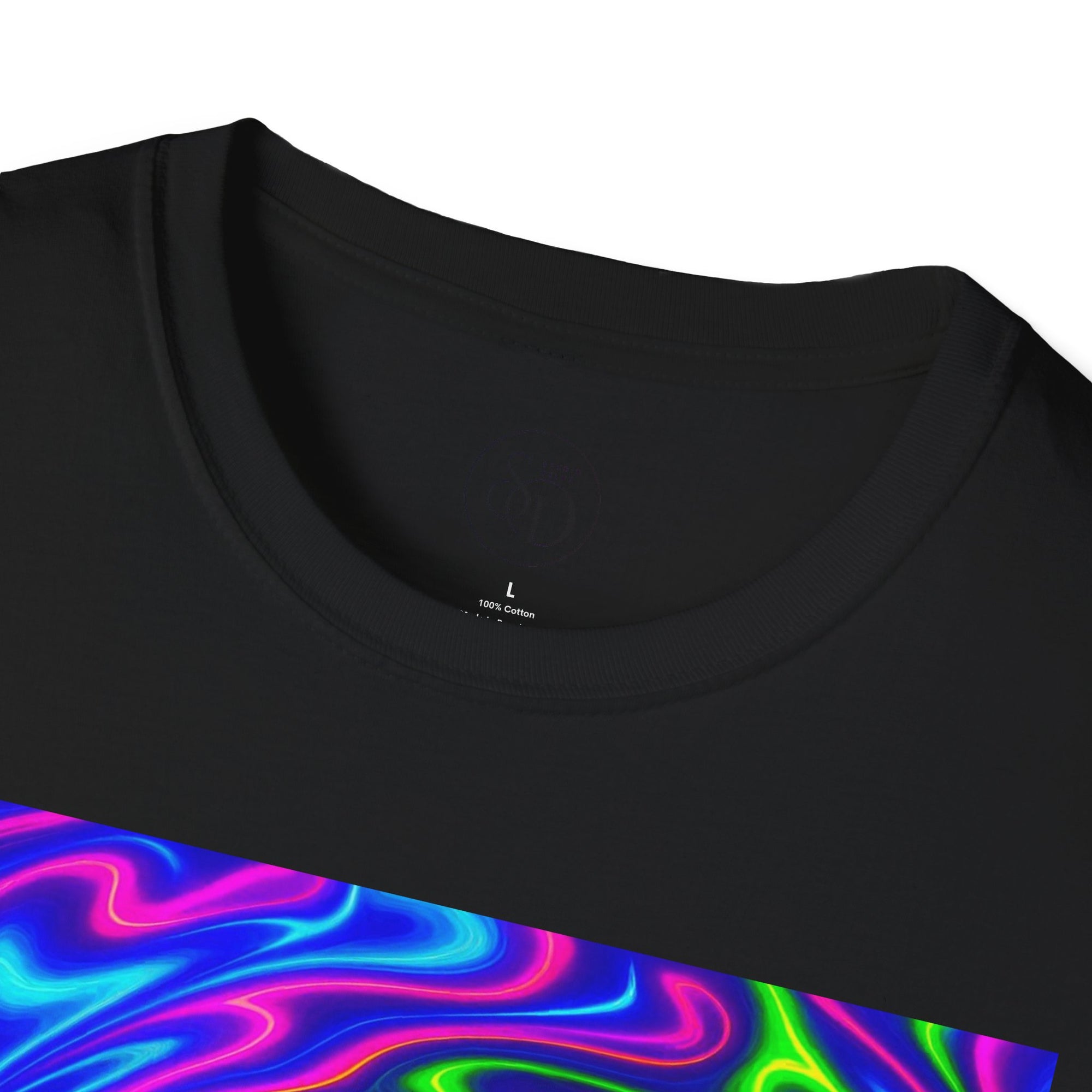 Psychedelic Swirl T-Shirt | Neon Trippy Vortex Tee
