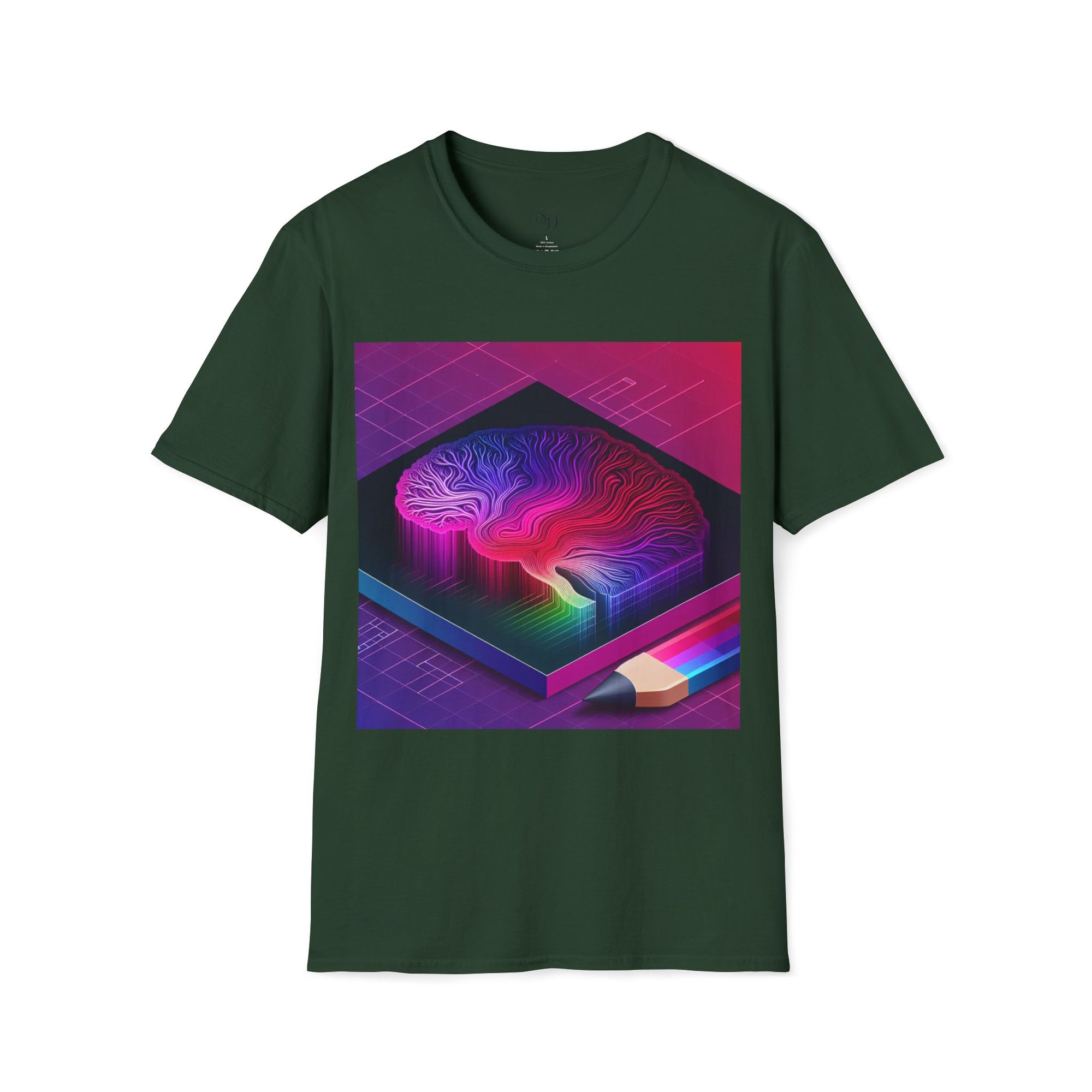 Abstract Neon Art Unisex T-Shirt | Vibrant Print on Demand Tee | Colorful Graphic Top | Modern Streetwear Shirt for Men & Women
