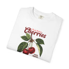 Cherry Vintage Tee — "Fresh Picked Cherries: Sweet & Juicy" Graphic T-Shirt