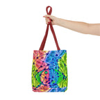 Abstract Energy Tote Bag | Vibrant Psychedelic Shopper
