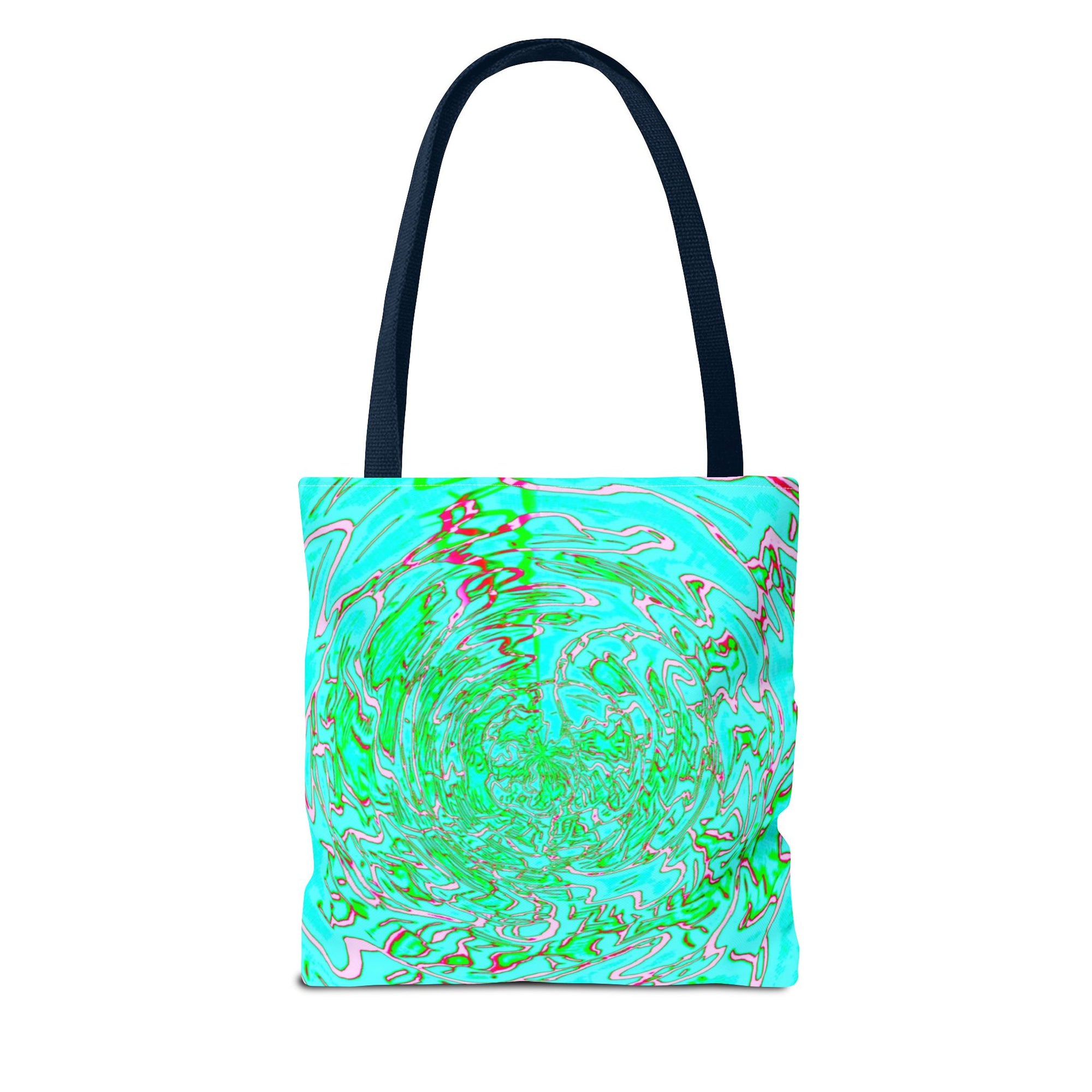 Ocean Swirl Tote Bag | Turquoise Abstract Beach Shopper