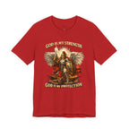 Christian Warrior T-Shirt | God Is My Strength & Protection | Faith Shirt