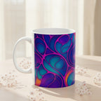 Fluid Art Mug | Ceramic Coffee Cup | Modern Artistic Drinkware