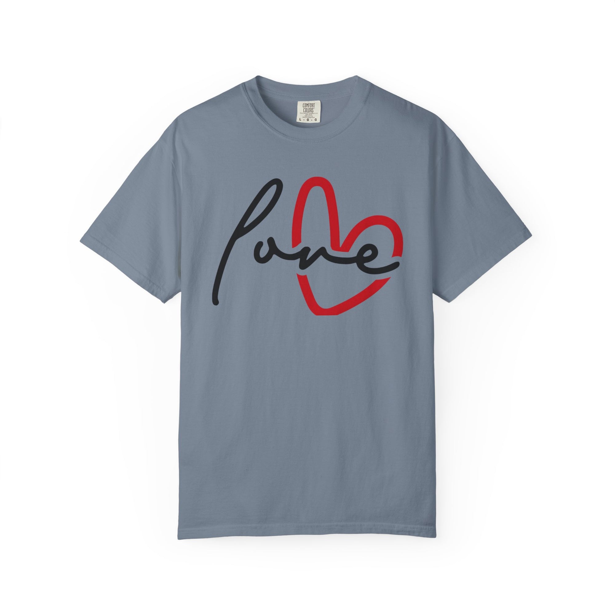 Love Script Heart T-Shirt, Minimalist Valentine's Tee