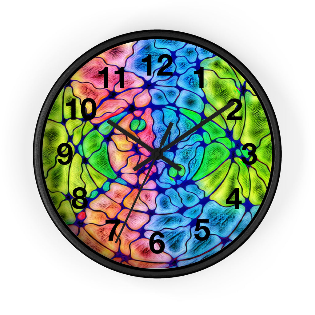 Abstract Wall Clock | Colorful Modern Clock | Artistic Home Decor