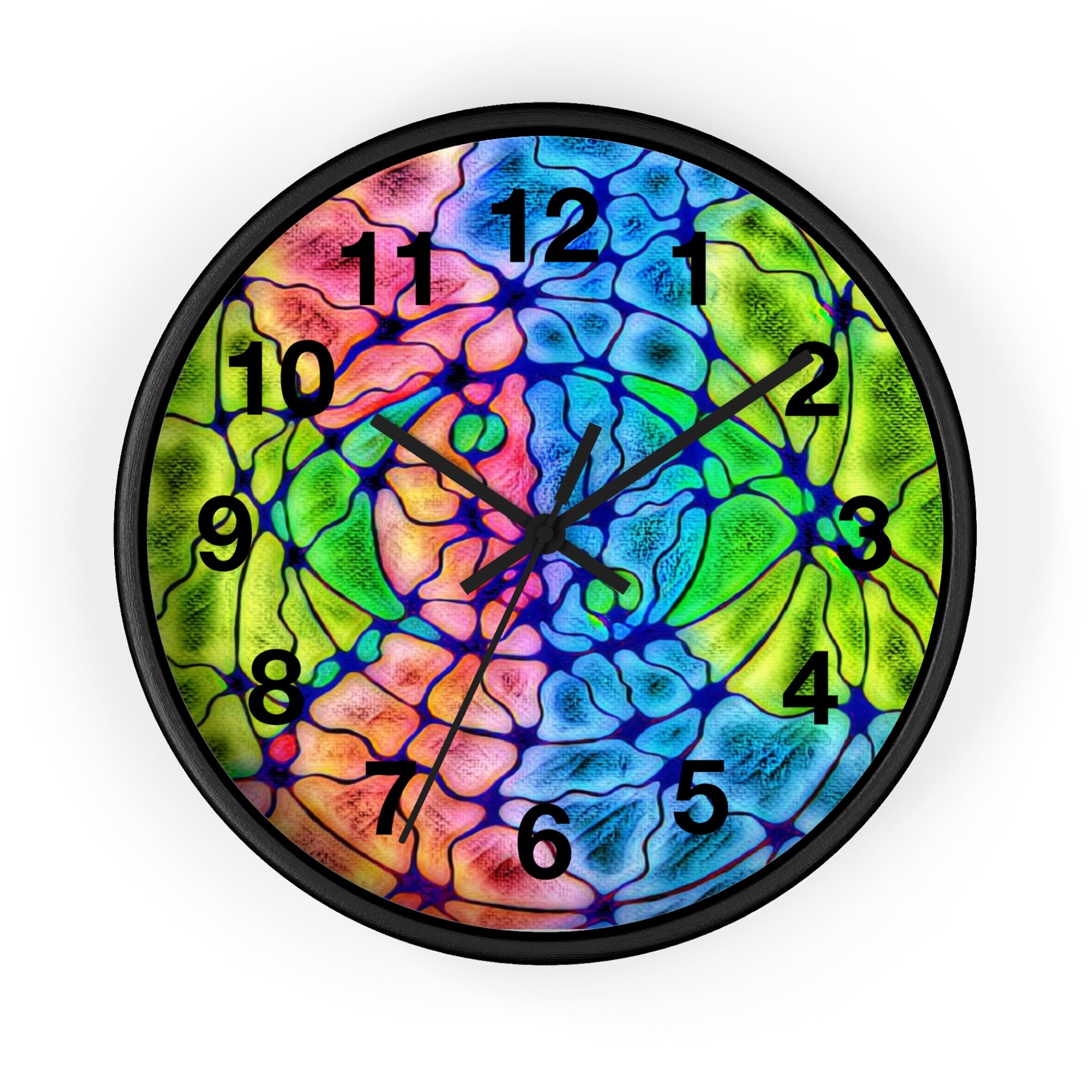 Abstract Wall Clock | Colorful Modern Clock | Artistic Home Decor