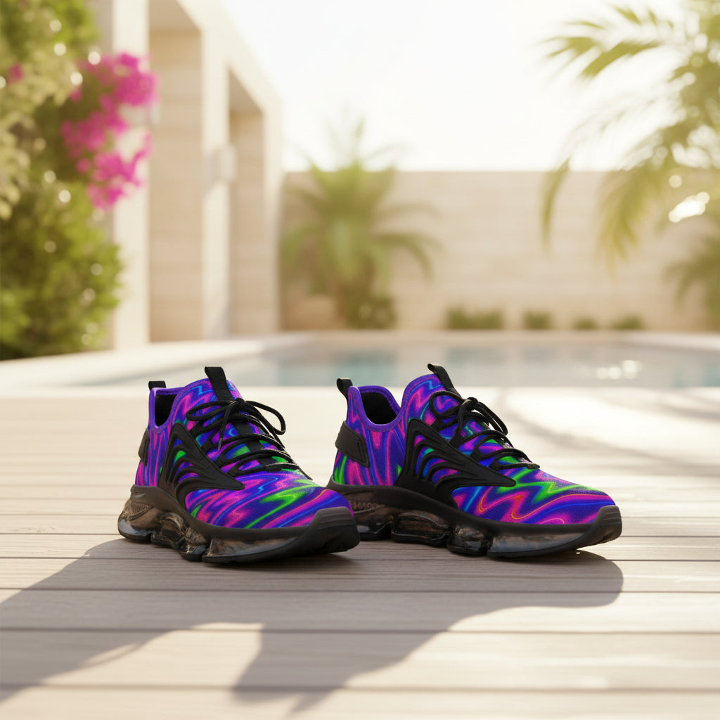 Men’s Mesh Sneakers | Colorful Athletic Shoes | Festival Streetwear
