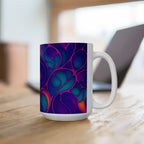 Fluid Art Mug | Ceramic Coffee Cup | Modern Artistic Drinkware