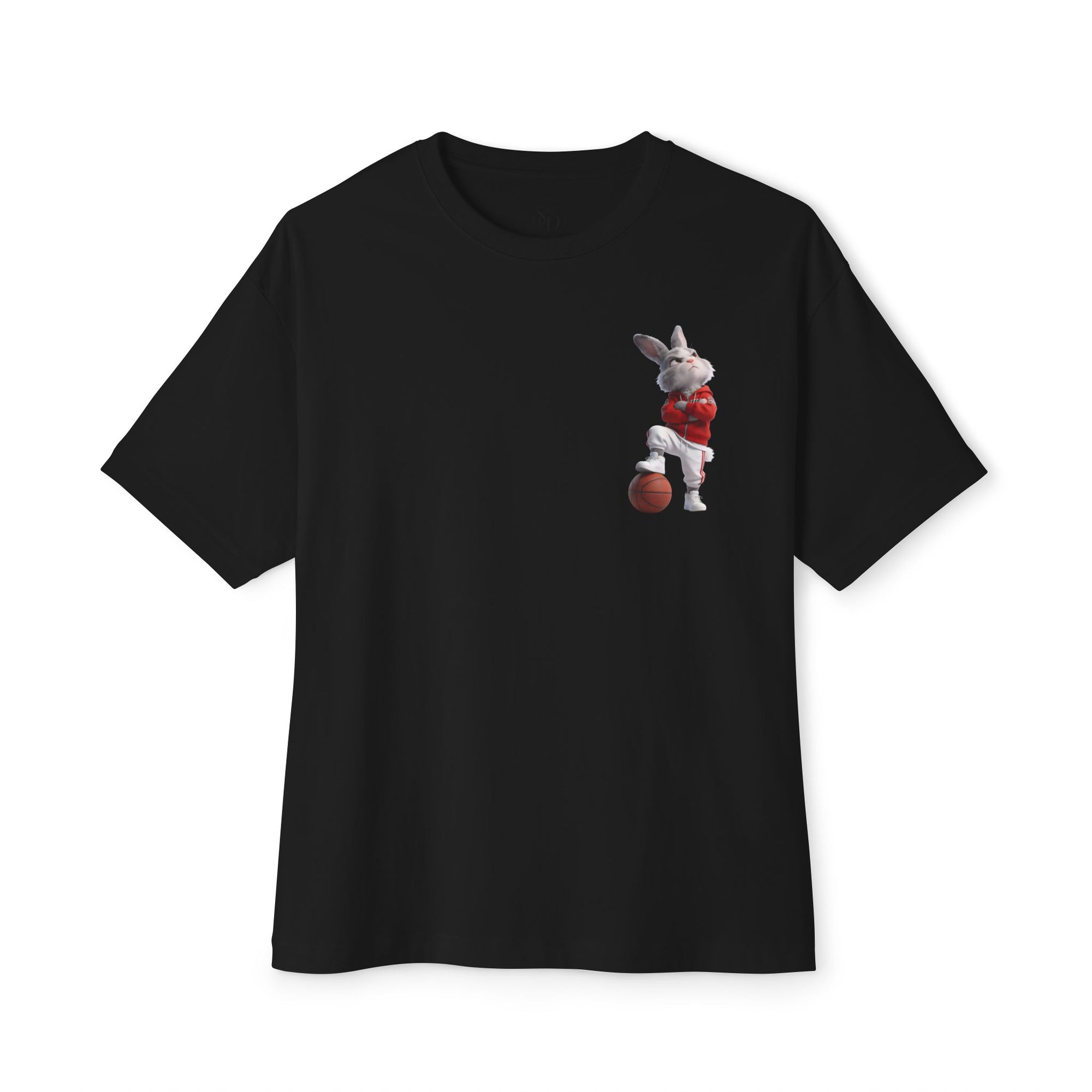 Oversized | Bunny Basketball Player Tee | Rabbit Hoop Graphic Tee