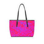 Hot Pink Abstract Tote Bag | Bold Statement Fashion Shopper