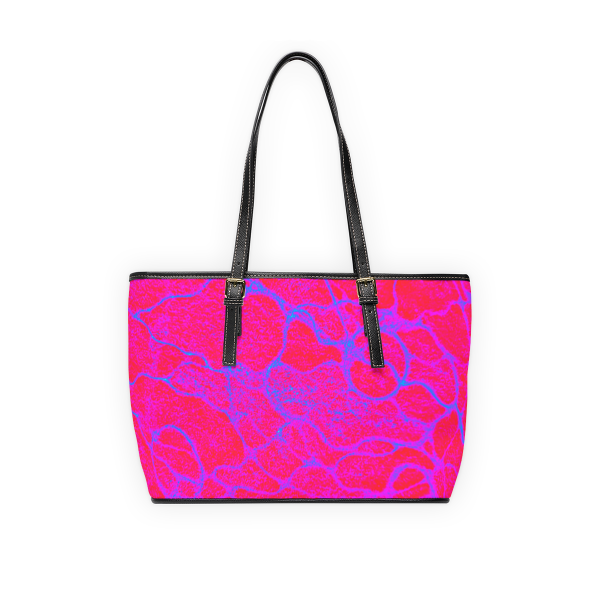 Hot Pink Abstract Tote Bag | Bold Statement Fashion Shopper