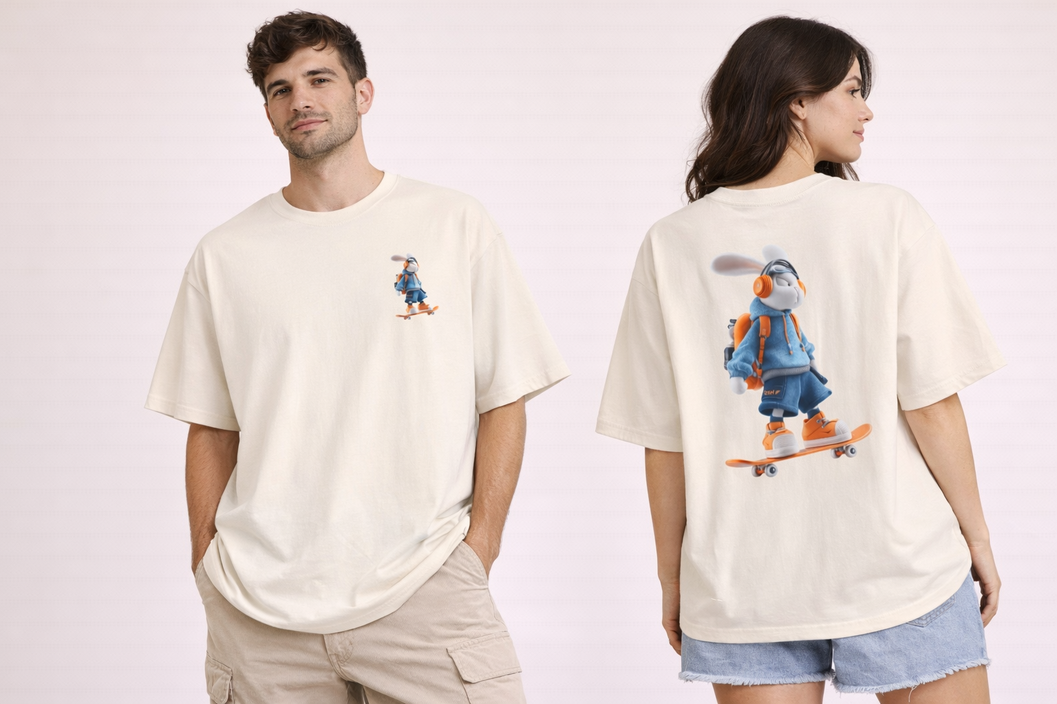 Boxy Oversized Tee | Relaxed Fit Cotton Crewneck