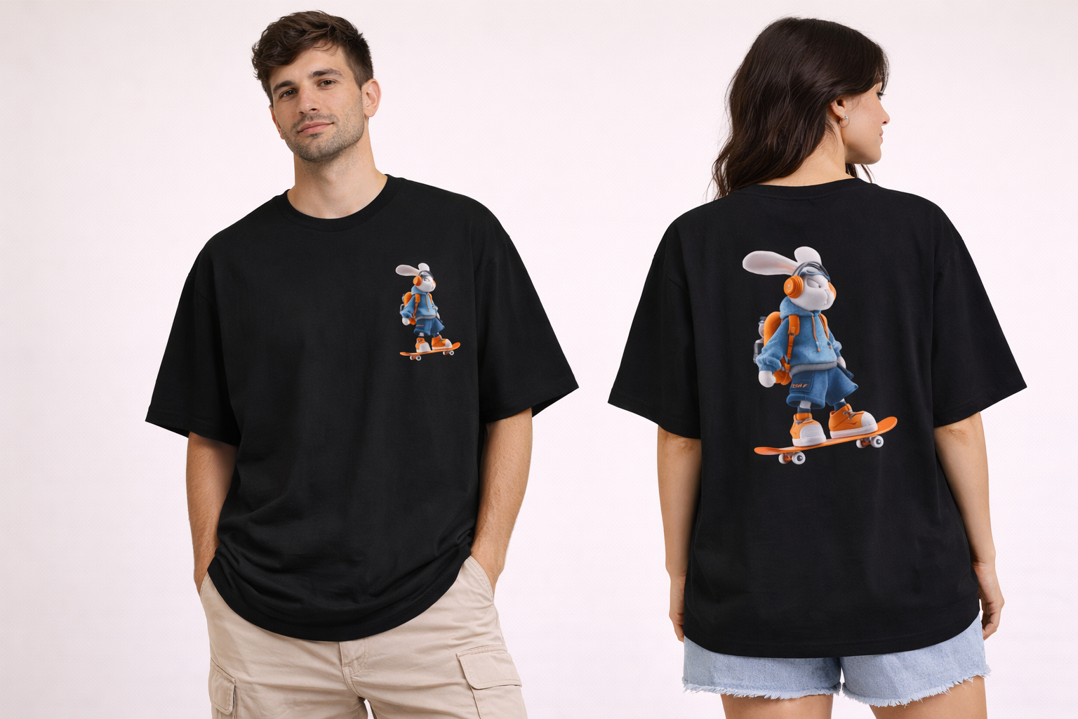 Boxy Oversized Tee | Relaxed Fit Cotton Crewneck