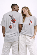 Bunny Basketball Tee | Rabbit Hoop Graphic T-Shirt