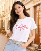 Love Script Graphic T-Shirt | Unisex Cotton Tee