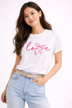 Love Script Graphic T-Shirt | Unisex Cotton Tee