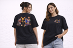 Anthropomorphic Street Crew Tee — Cartoon Fox & Friends Graphic T‑Shirt