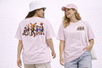 Anthropomorphic Street Crew Tee — Cartoon Fox & Friends Graphic T‑Shirt