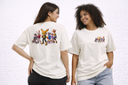 Anthropomorphic Street Crew Tee — Cartoon Fox & Friends Graphic T‑Shirt