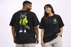 Raccoon Streetwear Tee — Cool Green Puffer Jacket Graphic Shirt