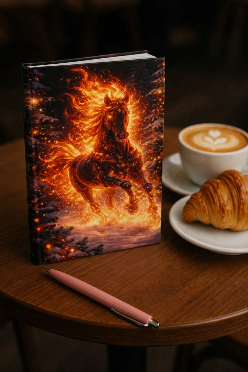 Fire Horse Notebook | Fantasy Flame Journal Hardcover