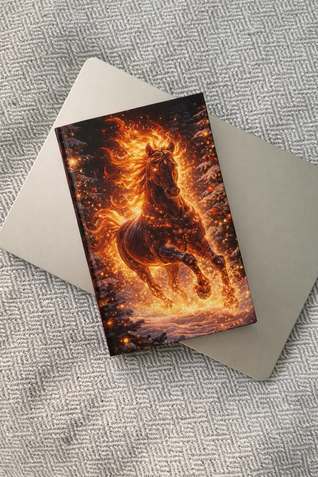 Fire Horse Notebook | Fantasy Flame Journal Hardcover