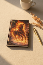Fire Horse Notebook | Fantasy Flame Journal Hardcover