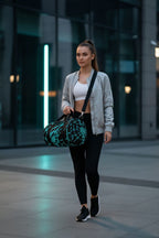 Black Pattern Duffel Bag | Urban Gym & Travel Weekender