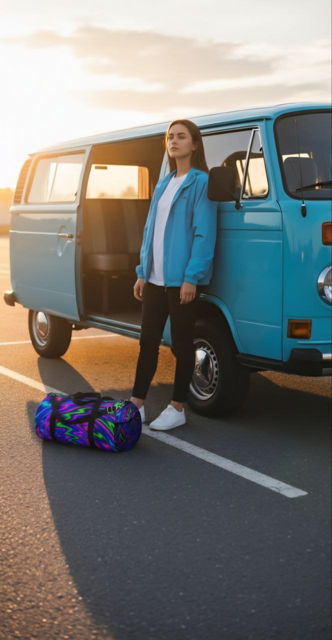 Colorful Psychedelic Duffel Bag | Eye-Catching Gym & Travel Bag