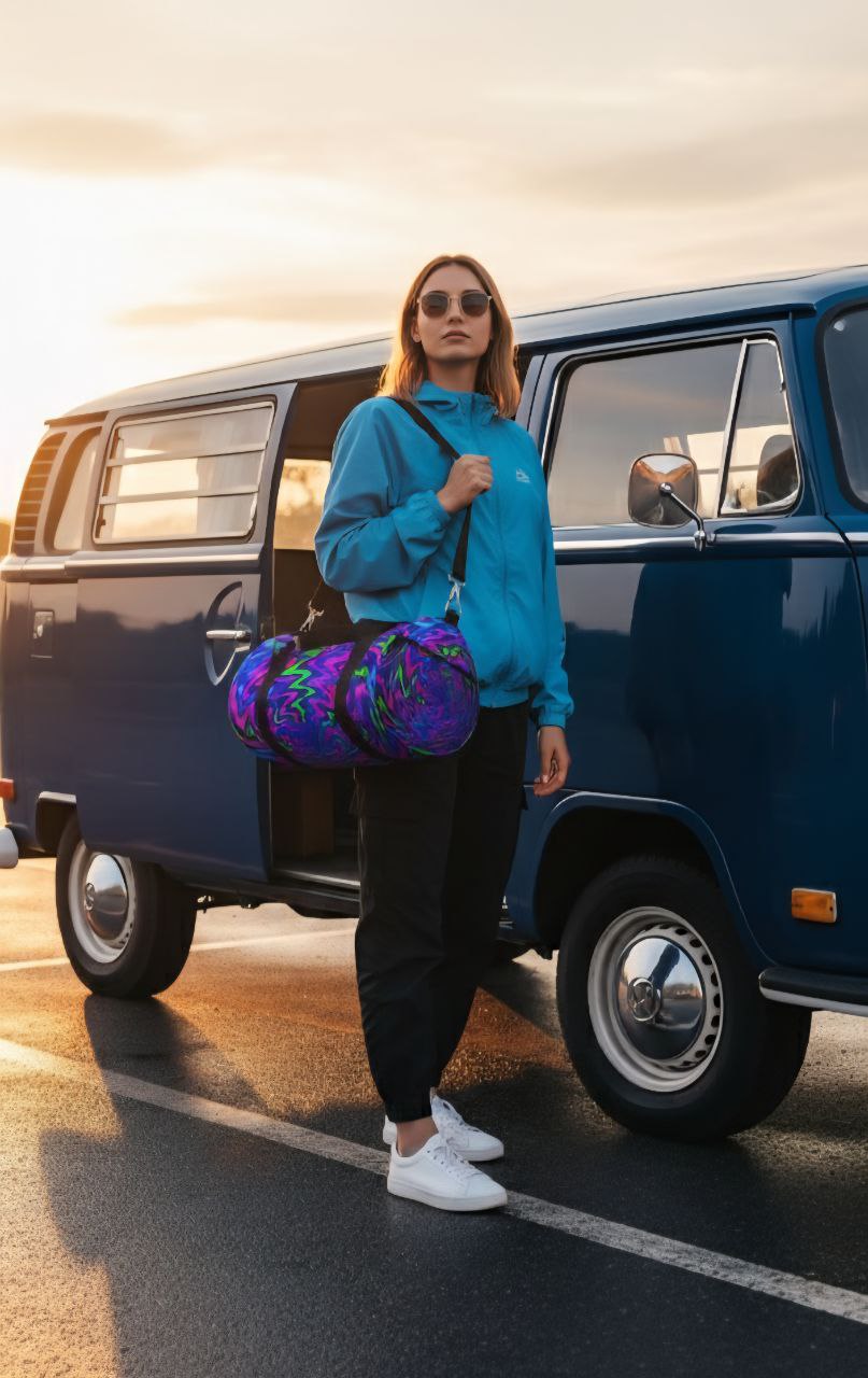 Colorful Psychedelic Duffel Bag | Eye-Catching Gym & Travel Bag