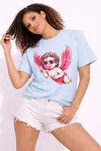 Cupid Angel T-Shirt | Cute Pink Valentine Graphic Tee