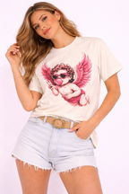 Cupid Angel T-Shirt | Cute Pink Valentine Graphic Tee