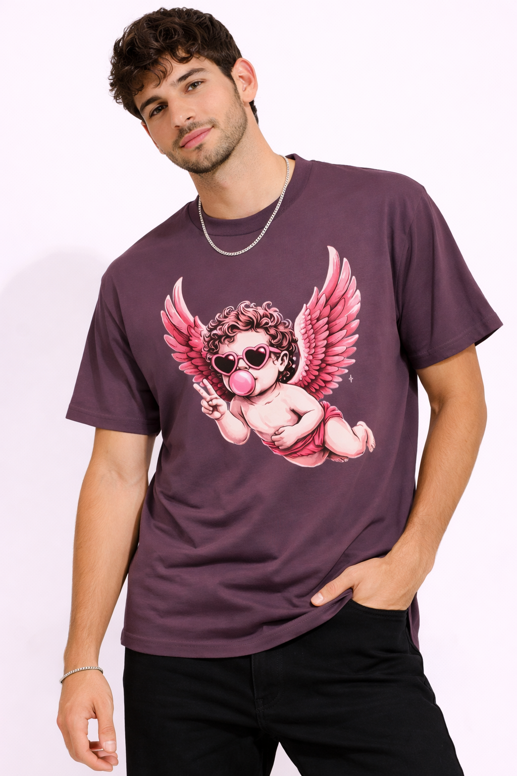 Cupid Angel T-Shirt | Cute Pink Valentine Graphic Tee
