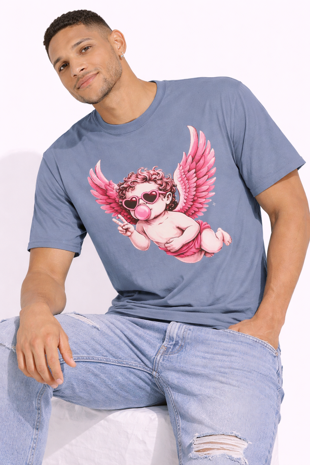 Cupid Angel T-Shirt | Cute Pink Valentine Graphic Tee