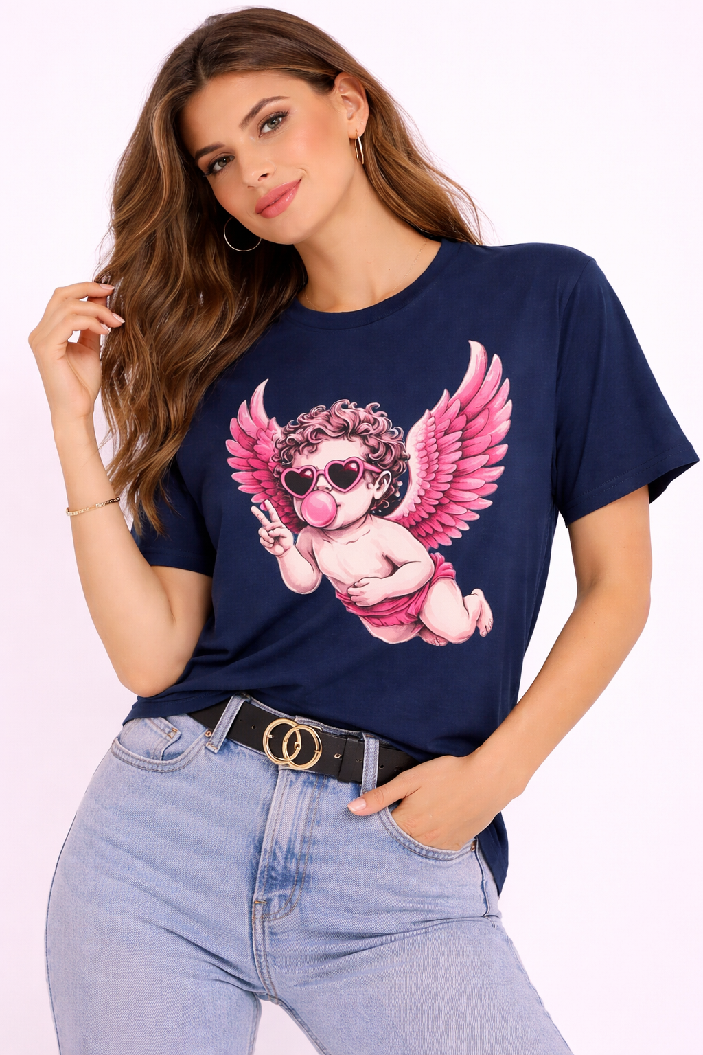 Cupid Angel T-Shirt | Cute Pink Valentine Graphic Tee