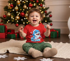 Christmas Shark Kids T-Shirt | Cute Ocean Animal Holiday Tee for Toddlers
